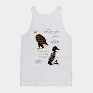 Bald Eagle and Common Loon Tank Top